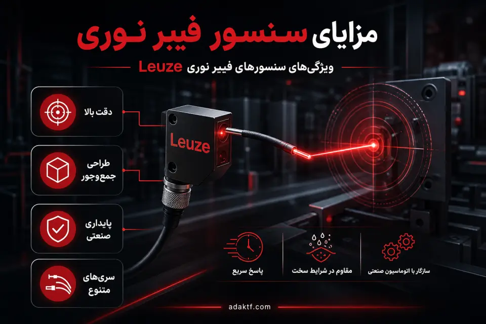 سنسور فیبر نوری چیست؟ نحوه عملکرد، انواع و کاربردها در اتوماسیون صنعتی